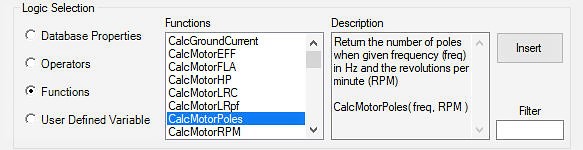 ETAP Universal Mapping Functions interface