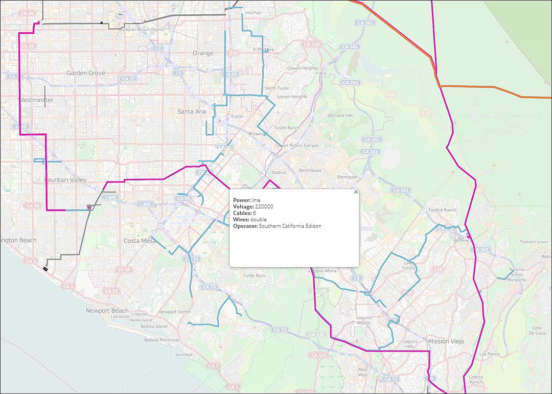 Geospatial Transmission Electrical Diagram GIS