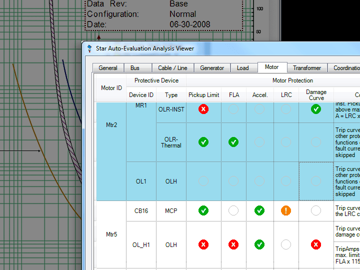 Star Auto-Evaluation Analysis Viewer and TCC curves