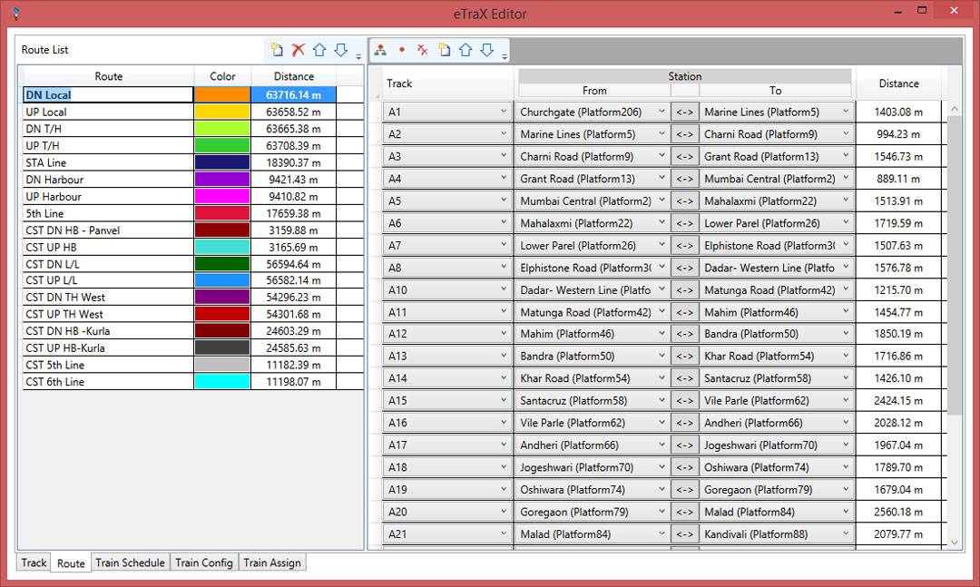 Track & Route Editor