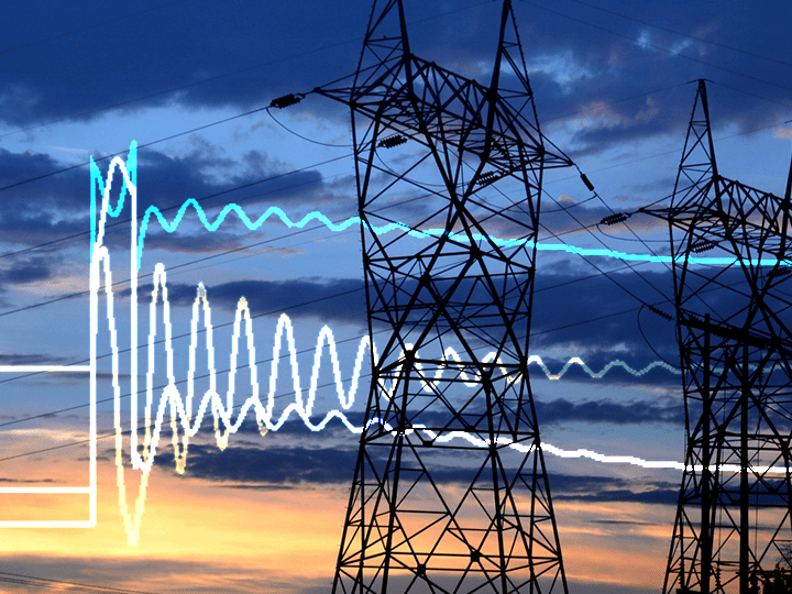 Transient plot for electrical system