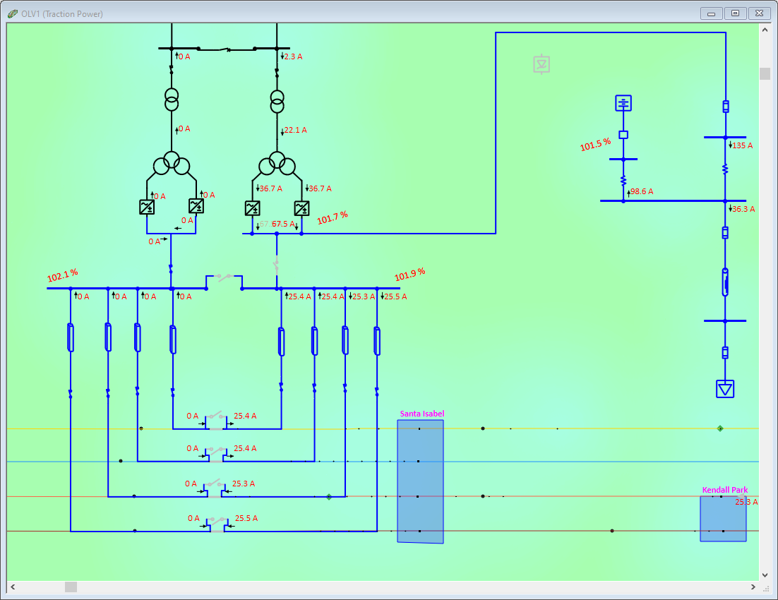 Railway Traction System One Line Diagram – eTraX