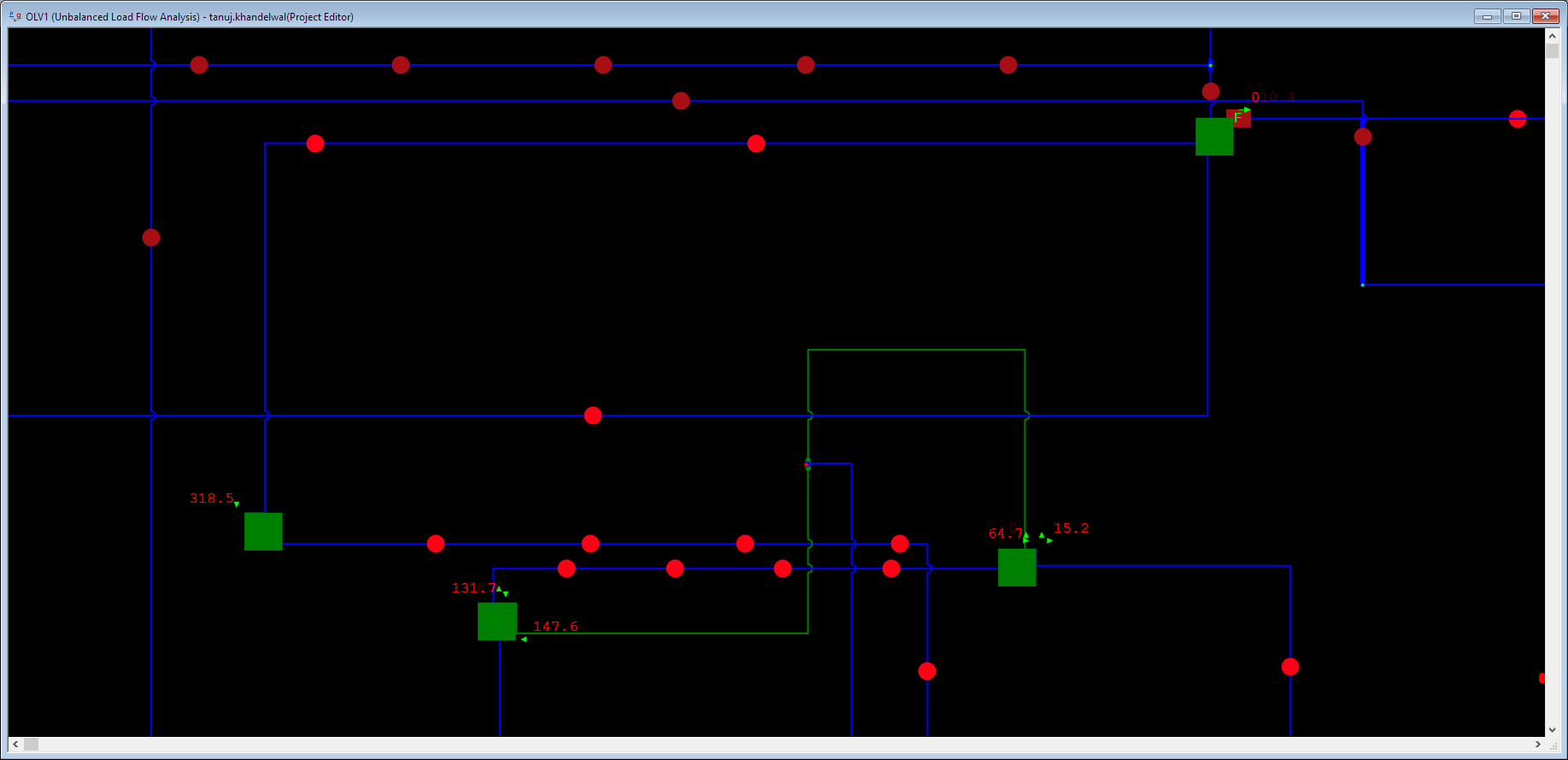 Distribution Network Single Line Diagram with Network Views