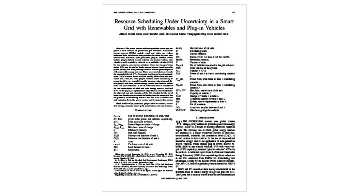 Resource Scheduling Under Uncertainty in a Smart Grid with Renewables and Plug-in Vehicles